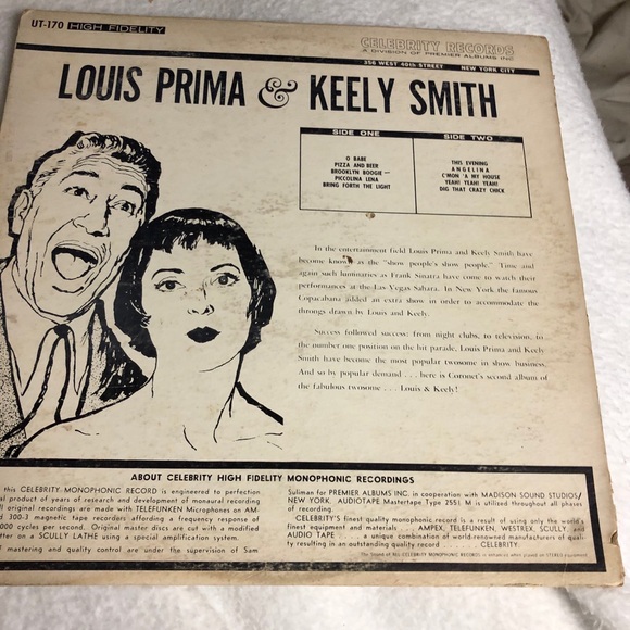 Luis Prima LP Record LP - Picture 2 of 4